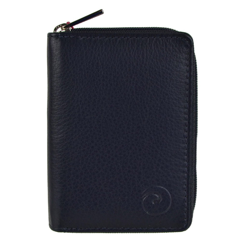 Mala Leather Origin Concertina Card Holder with RFID (552 5) Navy