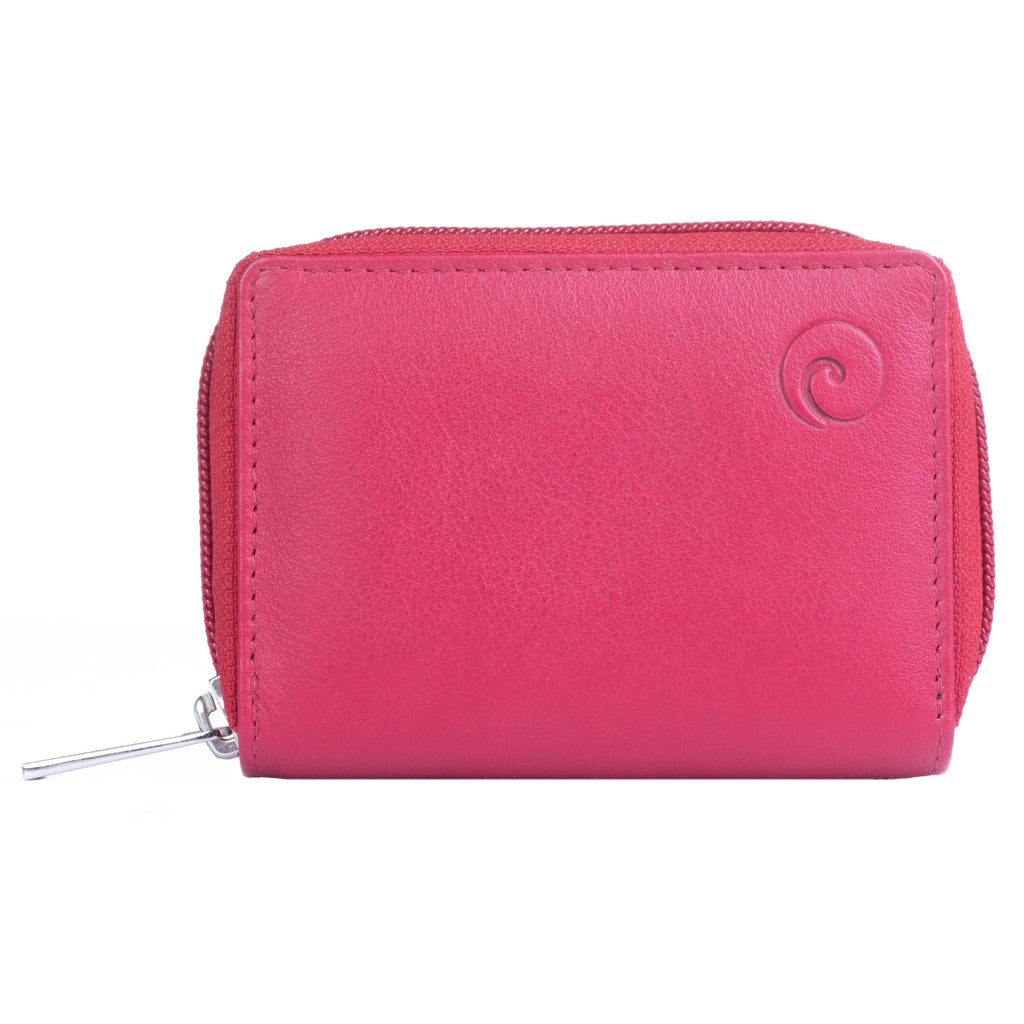 Mala Leather Origin Concertina Card Holder with RFID (552 5) Red
