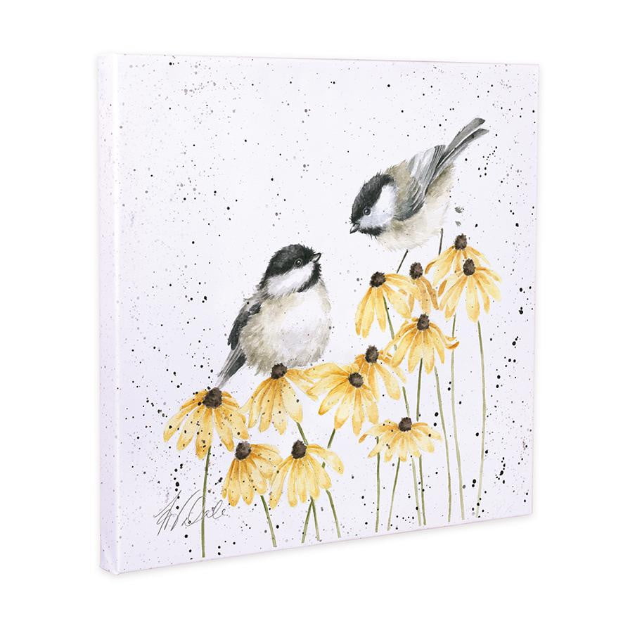 Wrendale Designs - 'My Sweet Chickadee' Birds Coal Tits Canvas - Hothouse