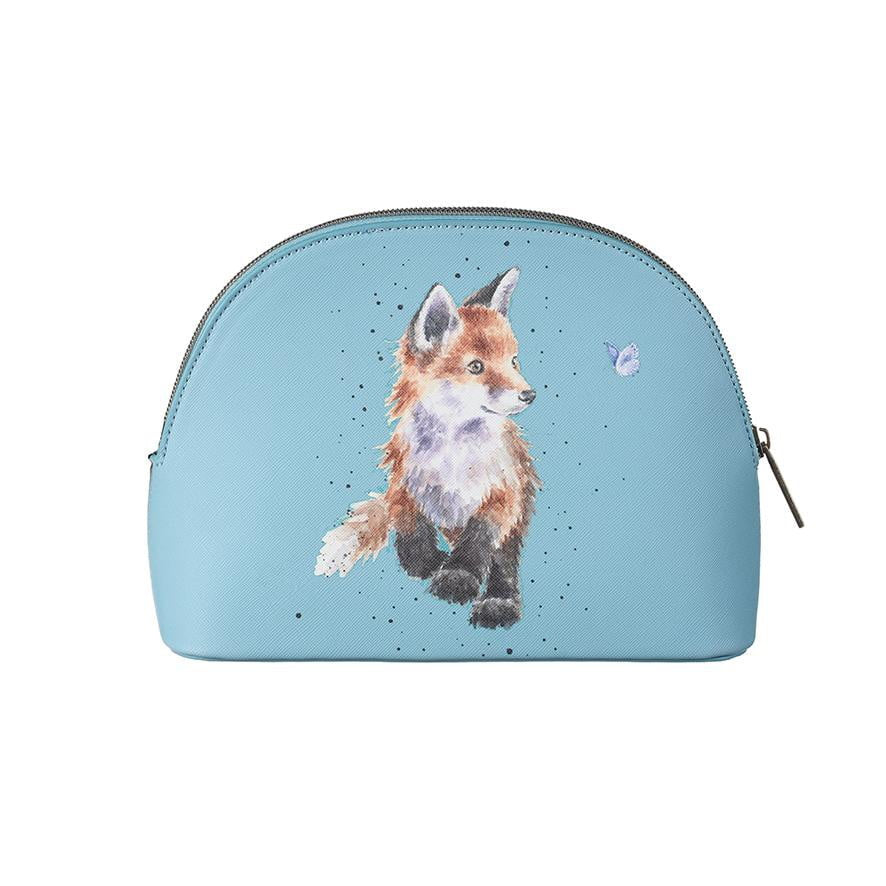 Wrendale Designs - 'Born to be Wild' Fox Cub Medium Cosmetic Bag - Hothouse