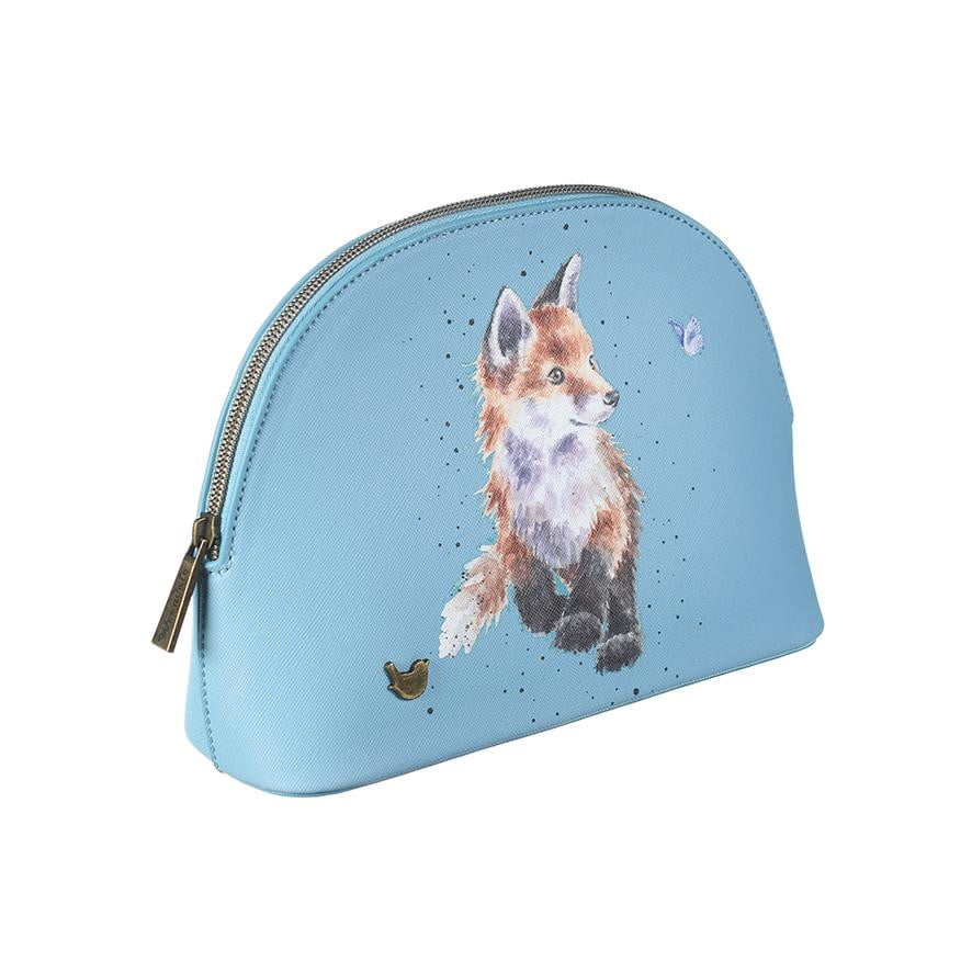 Wrendale Designs - 'Born to be Wild' Fox Cub Medium Cosmetic Bag - Hothouse