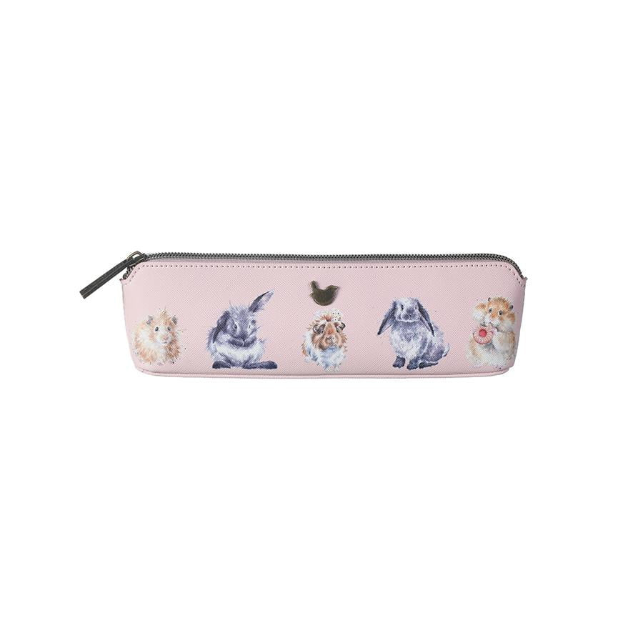 Wrendale Designs - 'Piggy in the Middle' Bunny, Guinea Pig, Hamster Brush Bag/ Pencil Case - Hothouse