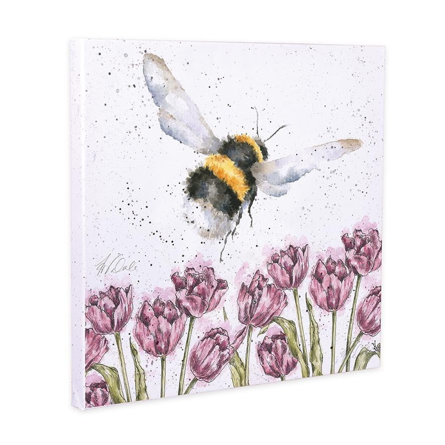Wrendale Designs 'Flight of the Bumblebee' 20cm Canvas Print - Hothouse