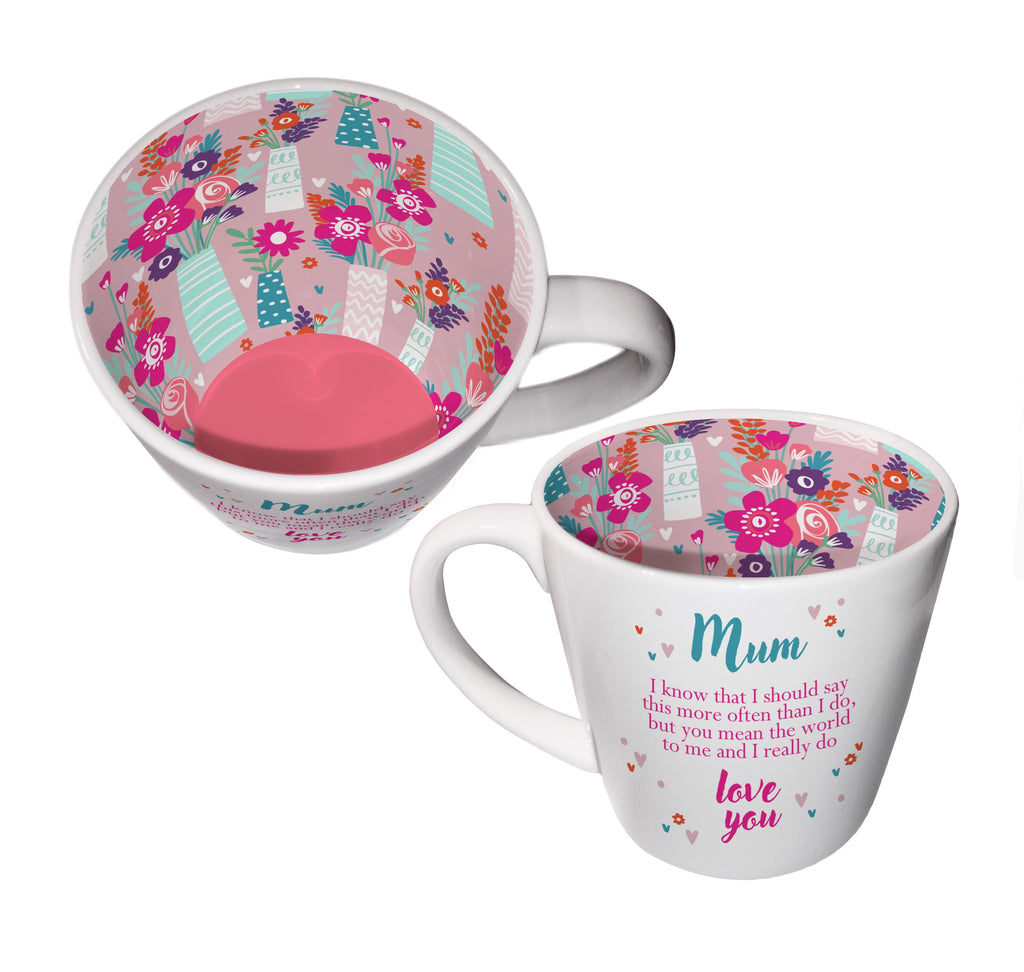'Mum' Ceramic Inside Out Mug - Hothouse