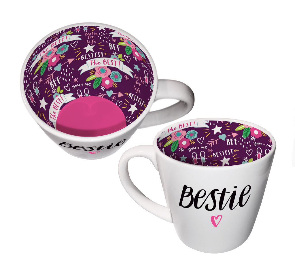 'Bestie' Ceramic Inside Out Mug - Hothouse