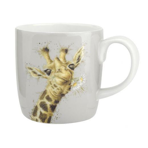 Wrendale Designs - Large 'Flowers' Giraffe Mug (Gift Boxed) - Hothouse