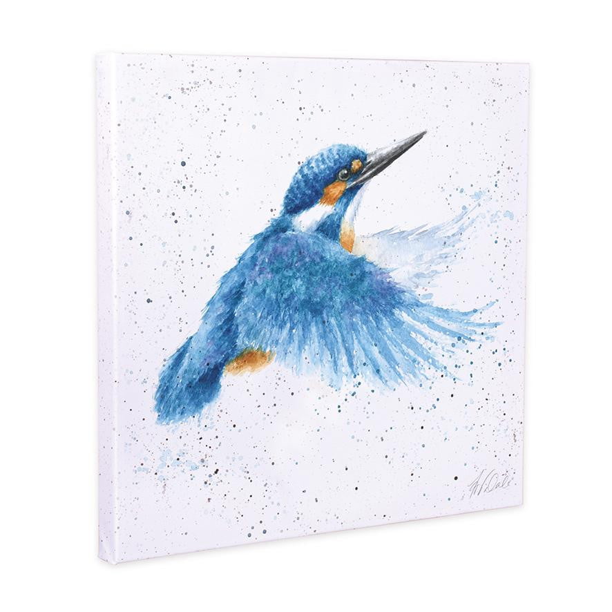 Wrendale Designs - Make a Splash' Kingfisher 20cm Canvas Print - Hothouse