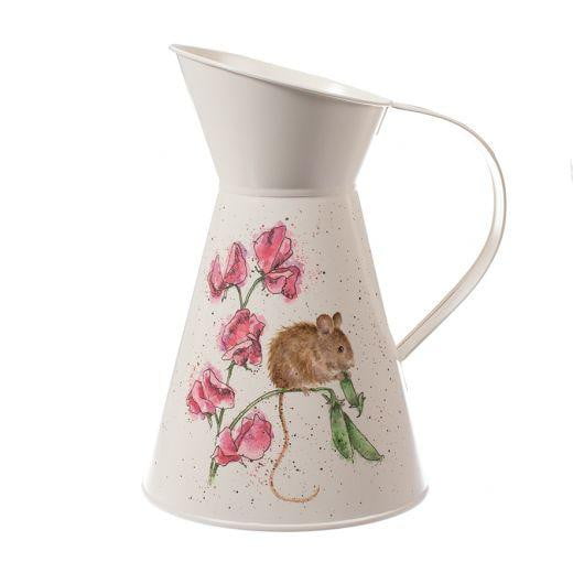 Wrendale Designs - 'The Pea Thief' Mouse Flower Jug - Hothouse