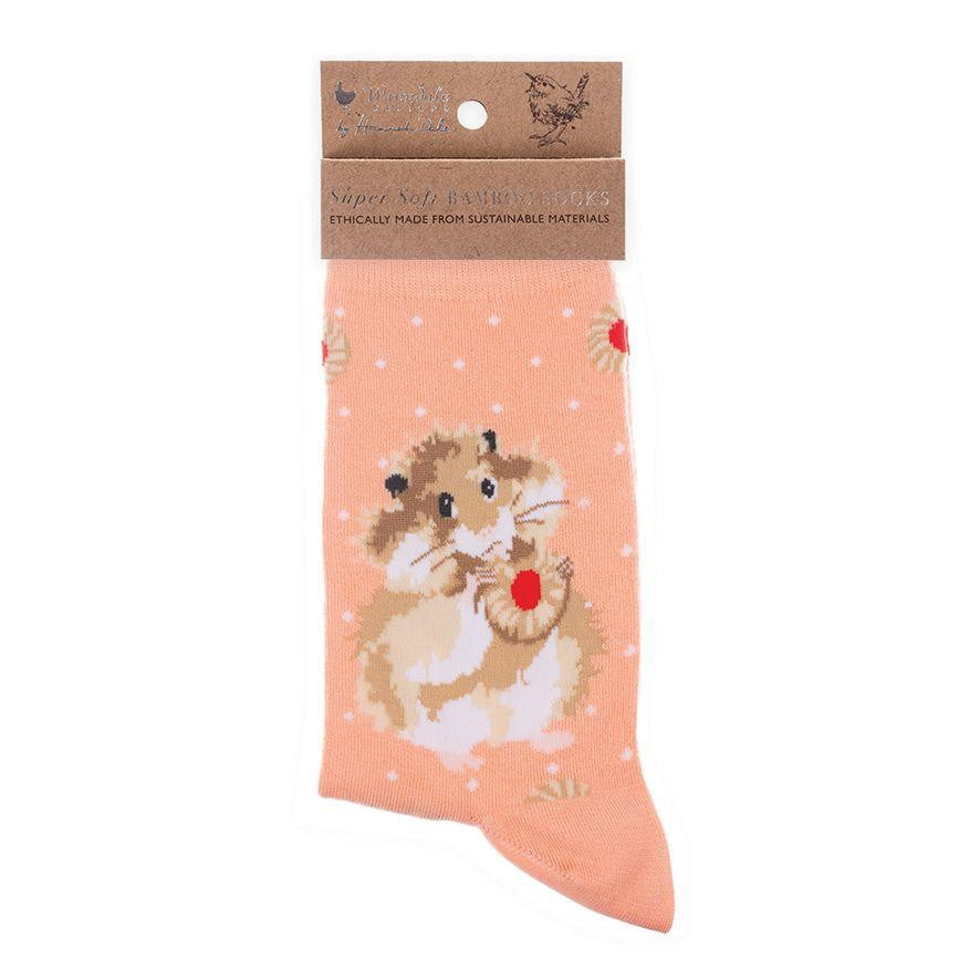 Wrendale Designs 'Diet Starts Tomorrow' Hamster Bamboo Socks - Hothouse