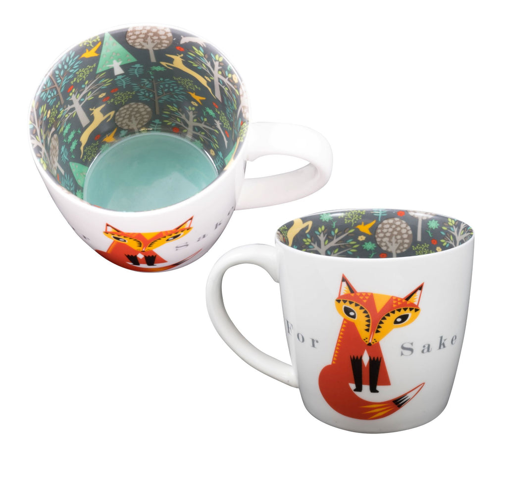 For 'Fox' Sake - Ceramic Inside Out Mug - Hothouse