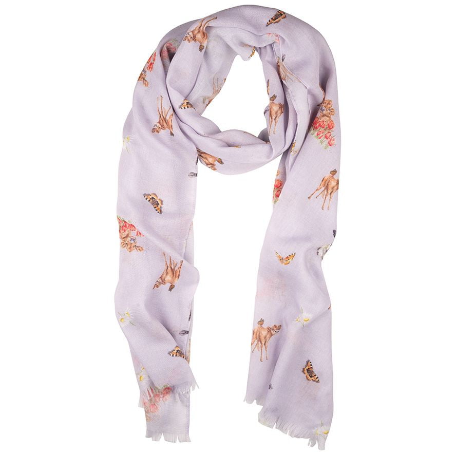 Wrendale 'Flutterly Fabulous' Cow Scarf with Gift Bag - Hothouse