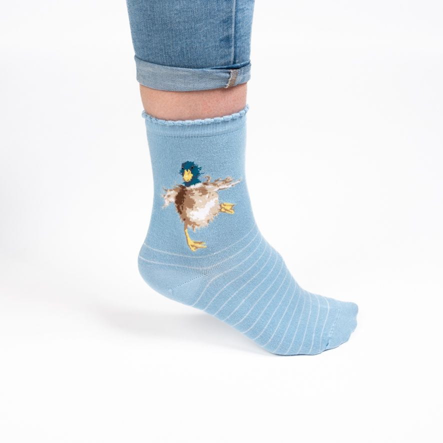 Wrendale Designs 'A Waddle and a Quack' Duck Bamboo Socks - Hothouse