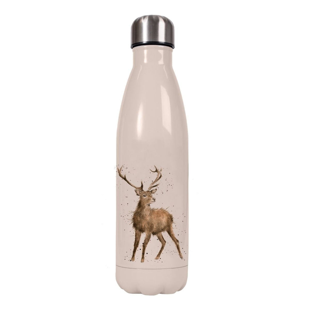 Wrendale Designs - 'Portrait of a Stag' Stag Water Bottle (500ml) - Hothouse