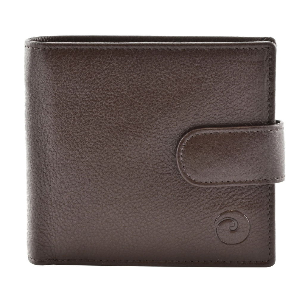 Mala Leather Men's Brown Bi-Fold Wallet with RFID Protection 186_5