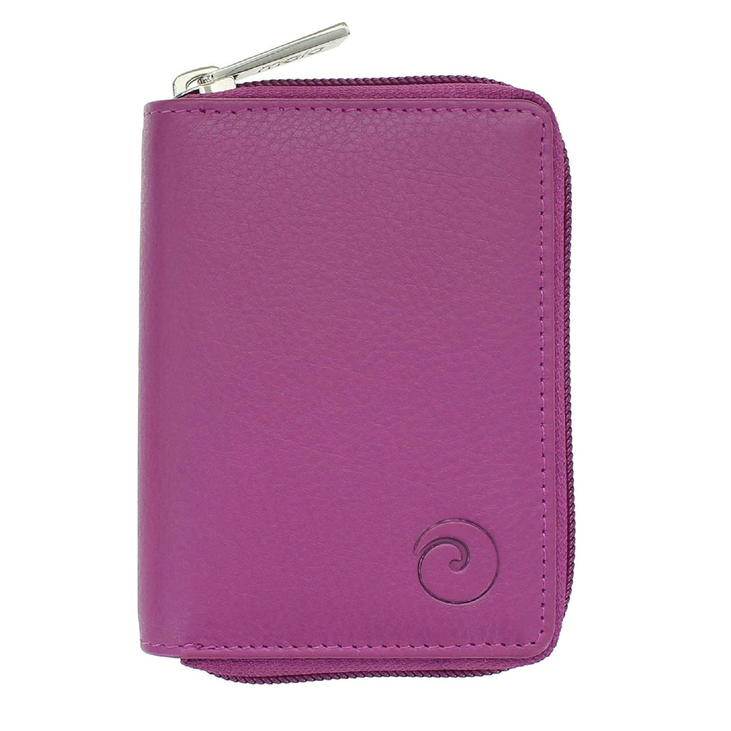 Mala Leather Origin Concertina Card Holder with RFID (552 5) Berry