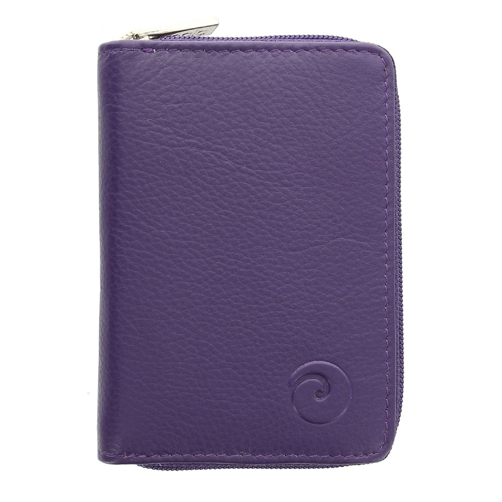 Mala Leather Origin Concertina Card Holder with RFID (552 5) Purple