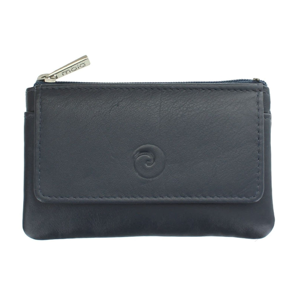 Mala Leather Origin Navy Leather Coin Purse with RFID Protection 4110_5