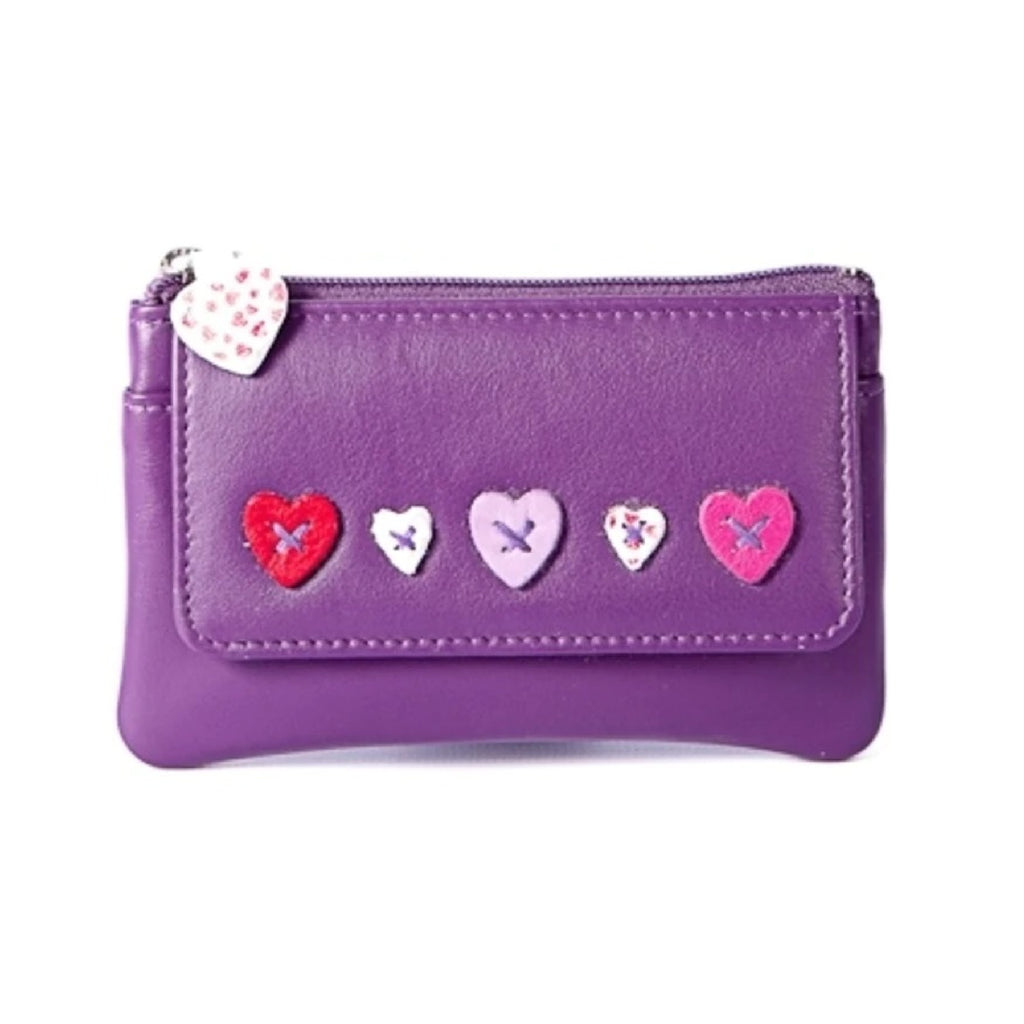 Mala Leather Purple Lucy Coin Purse RFID