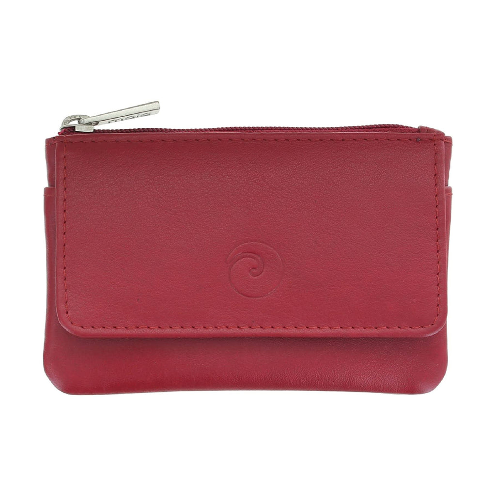 Mala Leather Origin Leather Coin Purse with RFID Protection 4110_5 Red