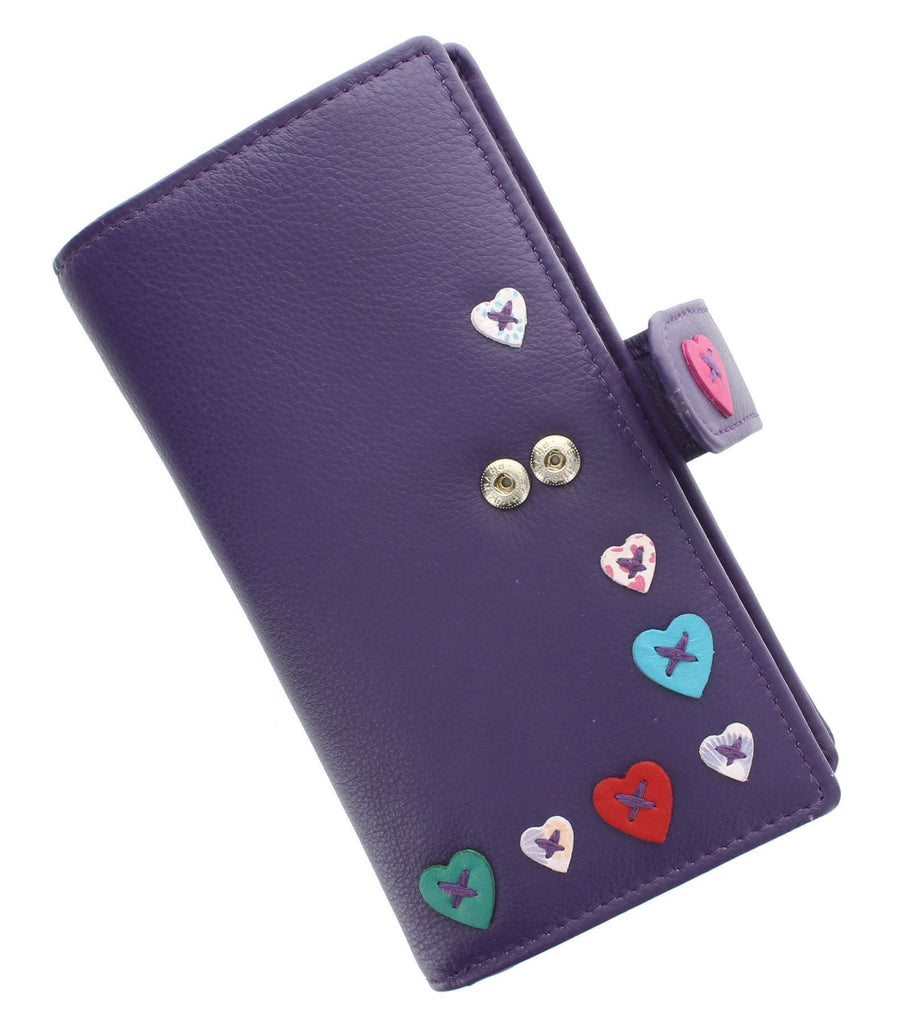 Mala Leather Lucy Large Tab Purse with RFID (3184_30) - available in several colours - Hothouse