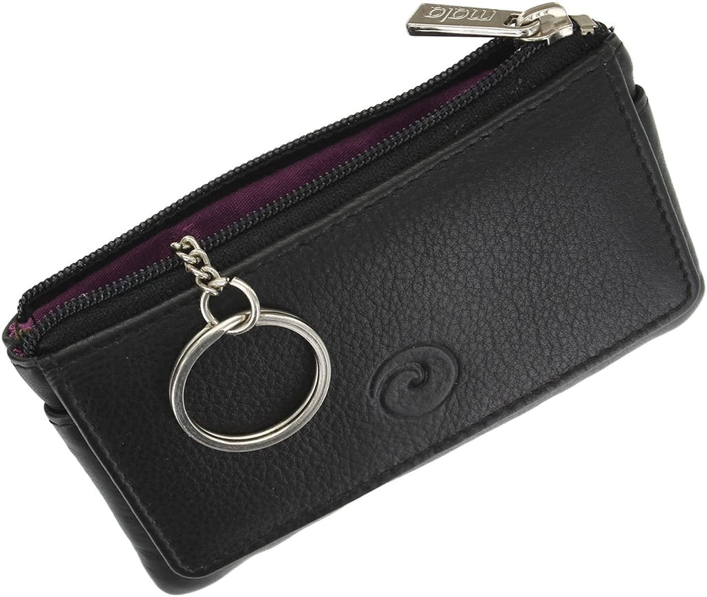 Mala Leather Origin Collection Leather Coin Purse with RFID Protection 4110_5 Black - Hothouse