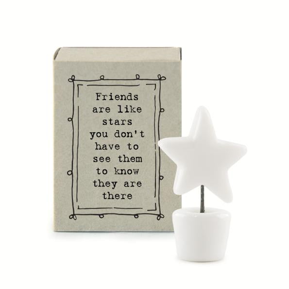 East of India Matchbox - Friends are like Stars (5657) - Hothouse
