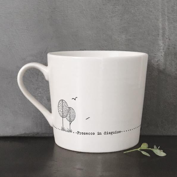 East of India Porcelain Wobbly Mug - Prosecco in disguise (5903) - Hothouse