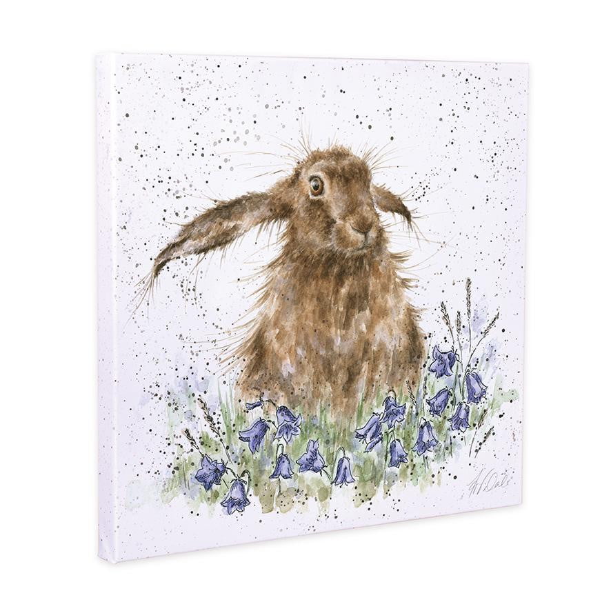Wrendale Designs 'Bright Eyes' Hare 20cm Canvas Prints - Hothouse