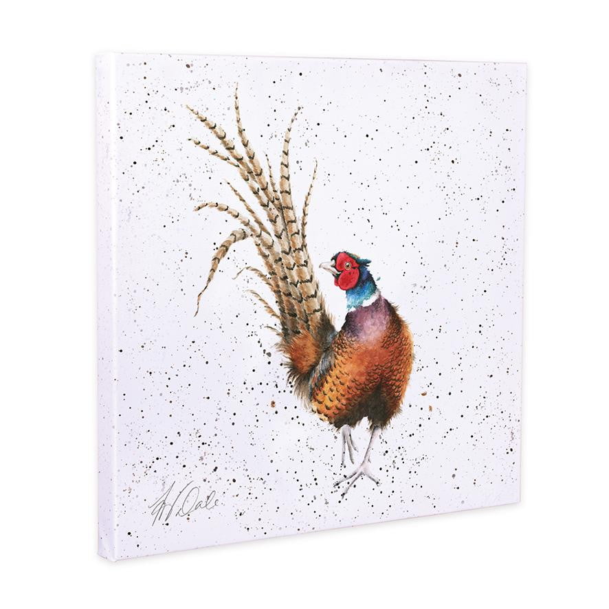 Wrendale Designs ''Ready For My Close Up' Pheasant 20cm Canvas Print - Hothouse