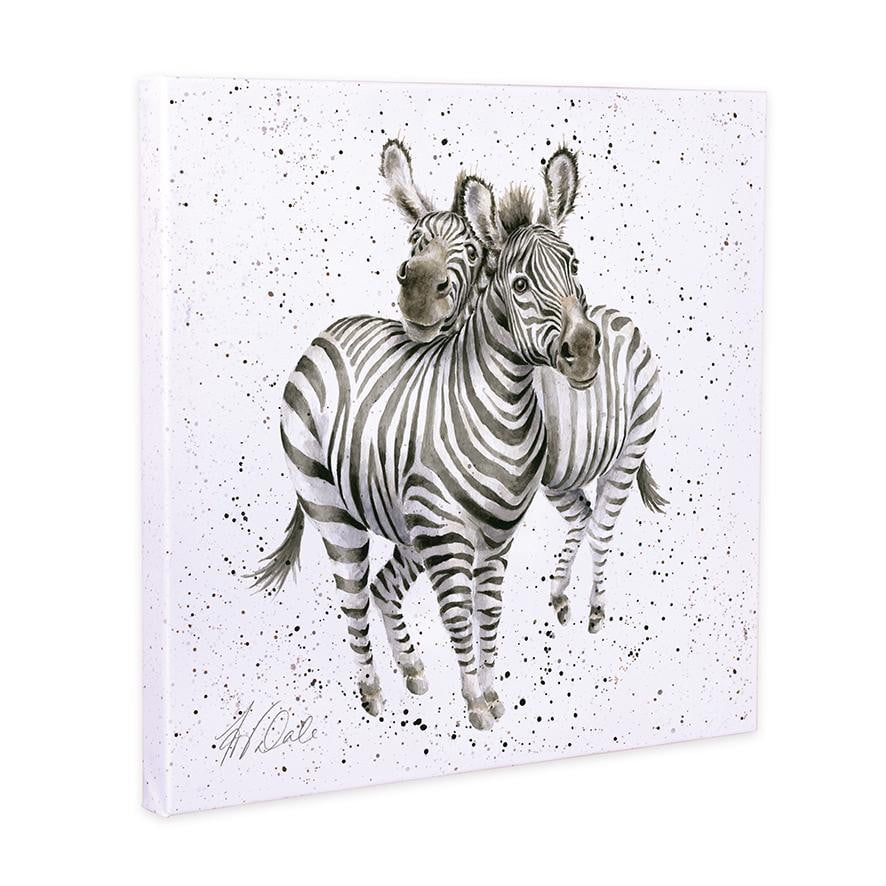 Wrendale Designs 'Still My Favourite' Zebra 20cm Canvas Print - Hothouse