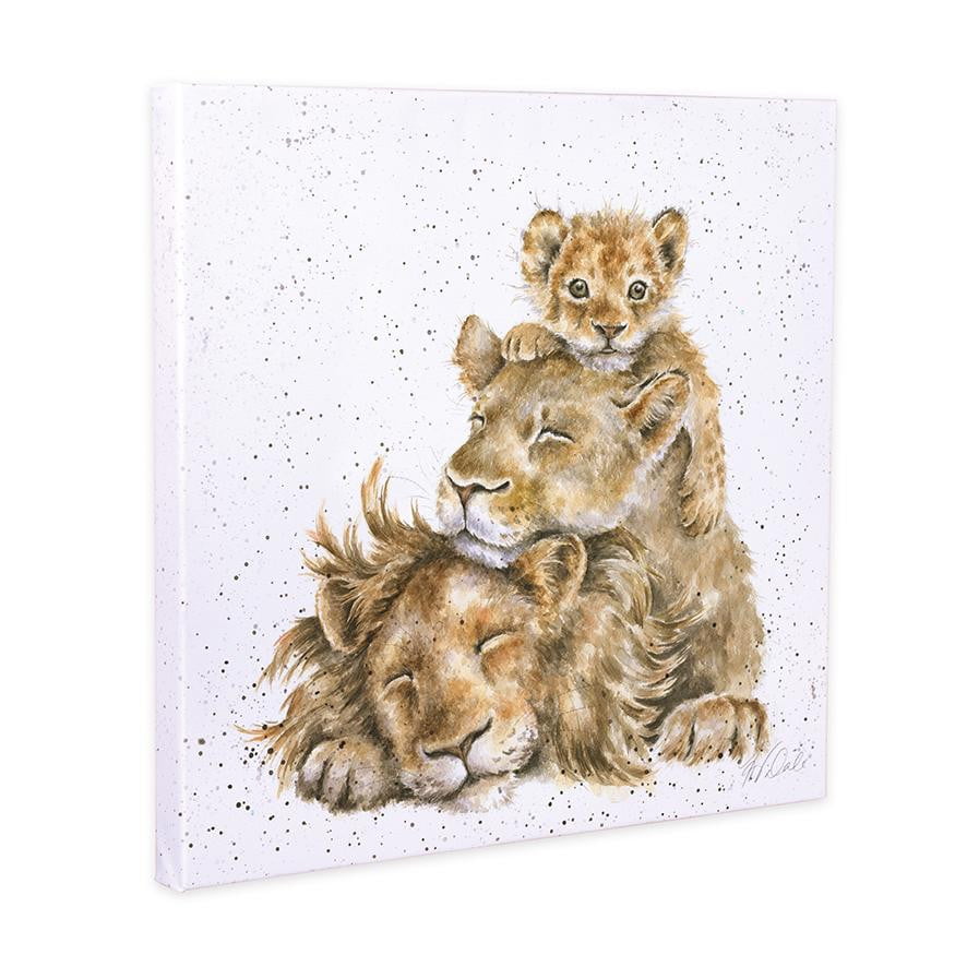 Wrendale 'Family Pride' Lion 20cm Canvas - Hothouse