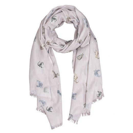 Wrendale 'Glamour Puss' Cat Scarf - Hothouse
