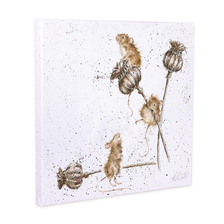 Wrendale Designs - 'Country Mice' 20cm Canvas Print - Hothouse