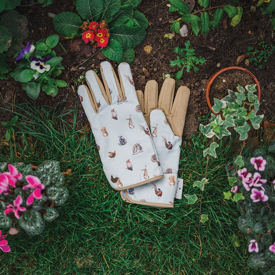 Wrendale Designs 'Woodlanders'  Garden Gloves - Hothouse