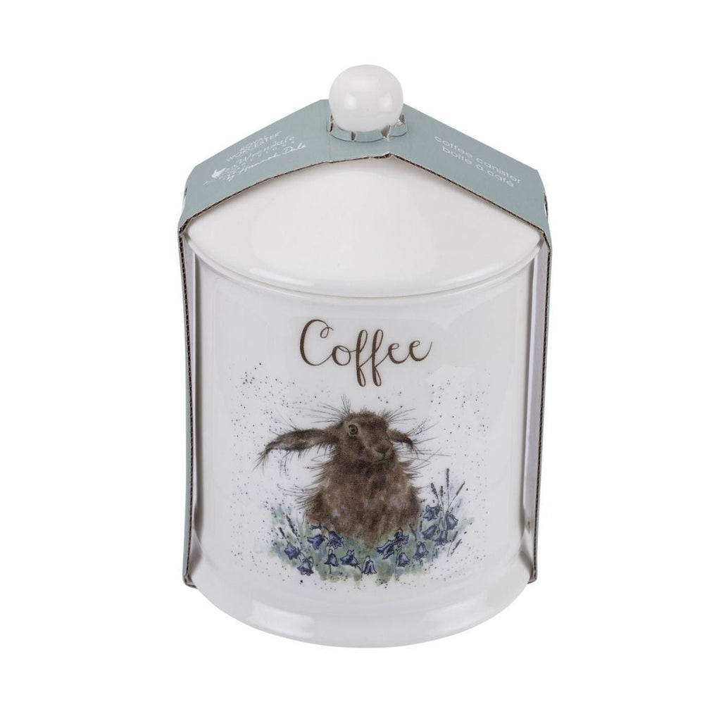 Wrendale Designs 'Bright Eyes' Hare Bone China Coffee Canister - Hothouse
