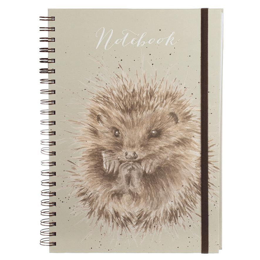 Wrendale Designs 'Awakening' Hedgehog Large A4 Spiral Notebook - Hothouse