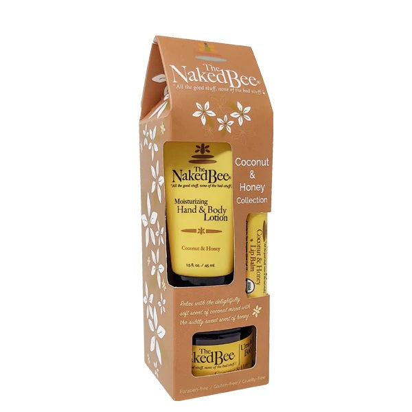 The Naked Bee - Coconut & Honey 3 Piece Gift Set Collection 