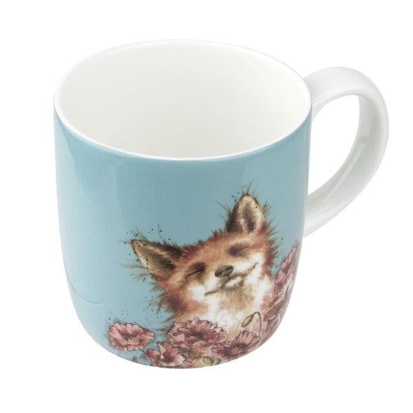 Wrendale Designs - Large 'Poppy Field' Fox Mug (Boxed) - Hothouse
