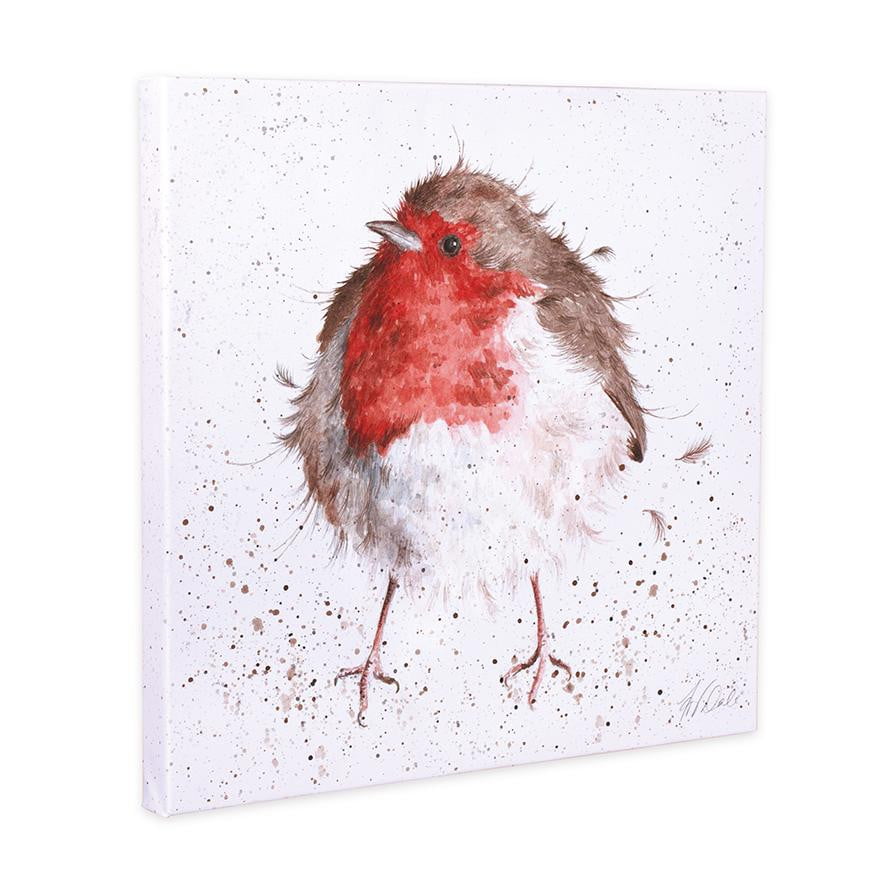 Wrendale Designs - 'The Jolly Robin' 20cm Canvas Print - Hothouse