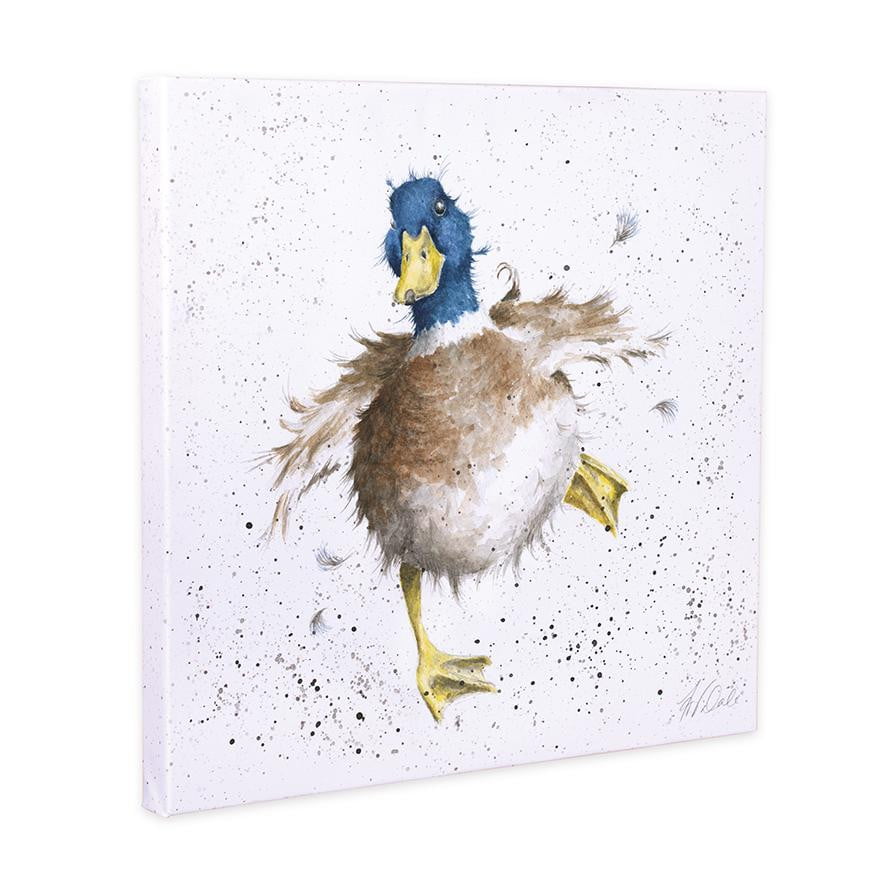 Wrendale Designs - 'A Waddle and a Quack' Duck 20cm Canvas Print - Hothouse