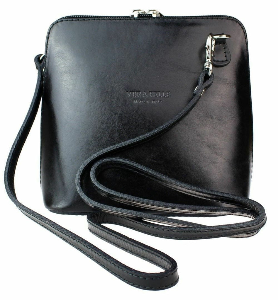 Hard Italian Leather Small Cross Body Bag - available in several colours - Hothouse