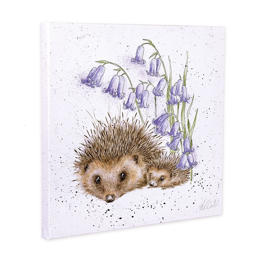 Wrendale Designs - 'Love and Hedgehugs' Hedgehog Canvas 20cm