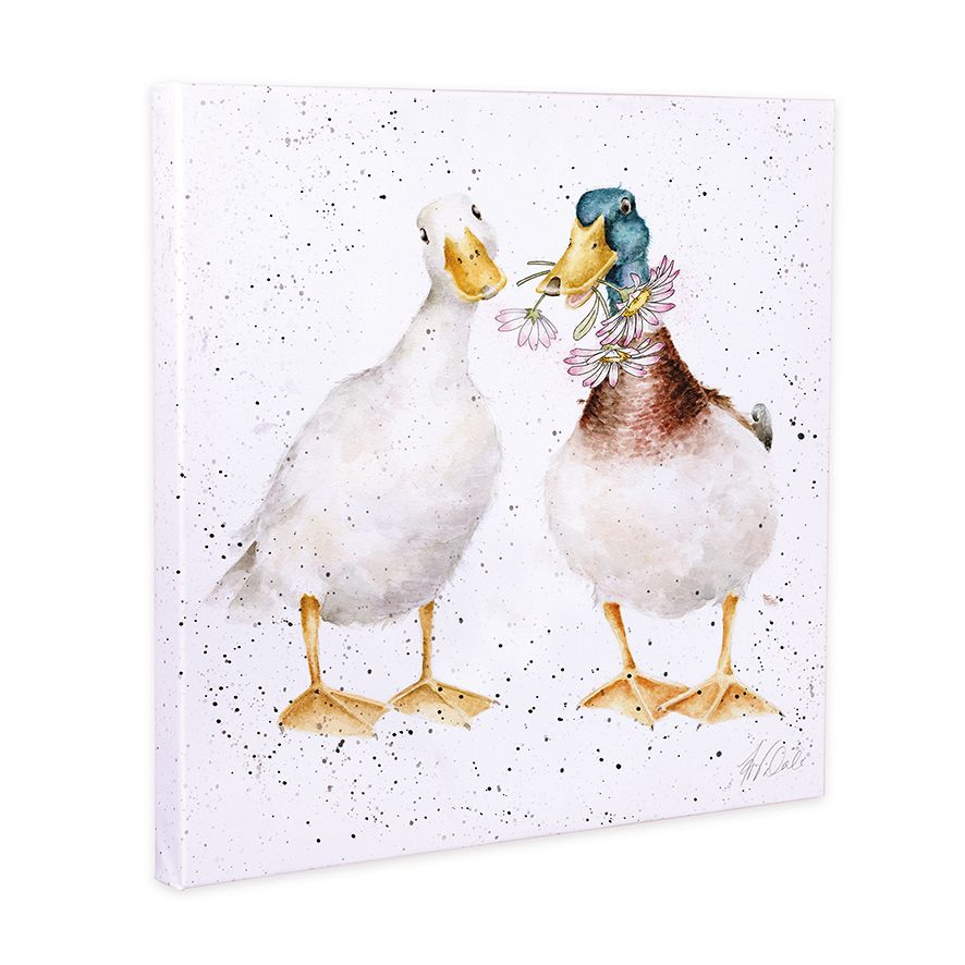 Wrendale Designs 'Not a Daisy Goes By' Ducks 20cm Canvas Print