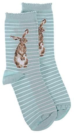 Wrendale Designs 'Hare and the Bee' Hare Bamboo Socks - Hothouse