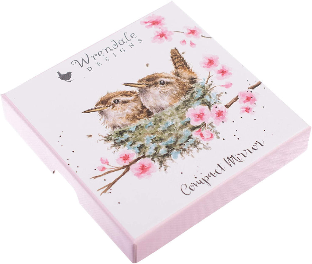 Wrendale Designs 'Home Tweet Home' Wren Compact Mirror - Hothouse