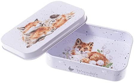 Wrendale Designs 'The Afternoon Nap' Foxes Keepsake Mini Gift Tin - Hothouse