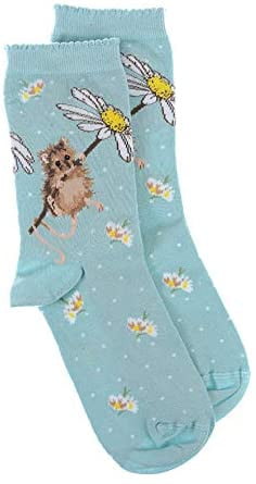Wrendale Designs 'Oops a Daisy' Mouse Bamboo Socks - Hothouse