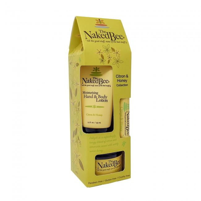 The Naked Bee - Citron & Honey Collection - 3 Piece Gift Set - Hothouse