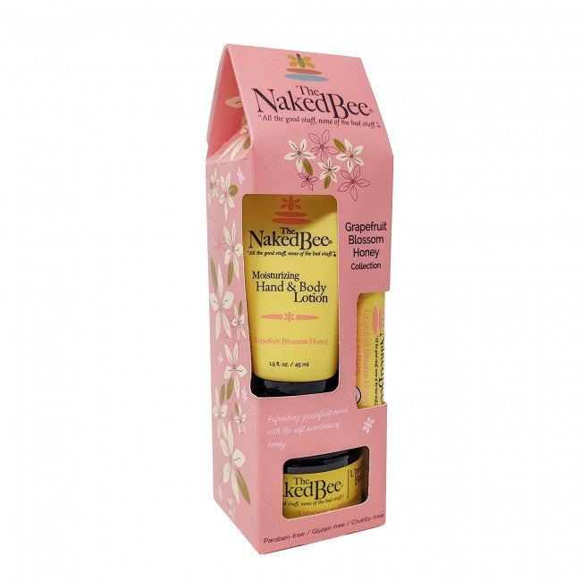The Naked Bee - Grapefruit Blossom Honey 3 Piece Gift Set Collection 
