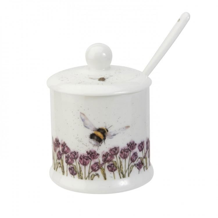 Wrendale Designs 'Flight of the Bumblebee' Conserve Pot and Spoon - Hothouse